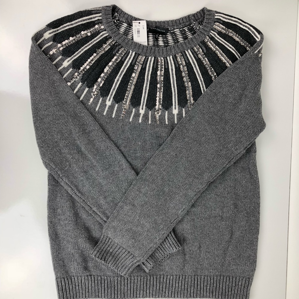 NWT The Limited sequin sweater Size small